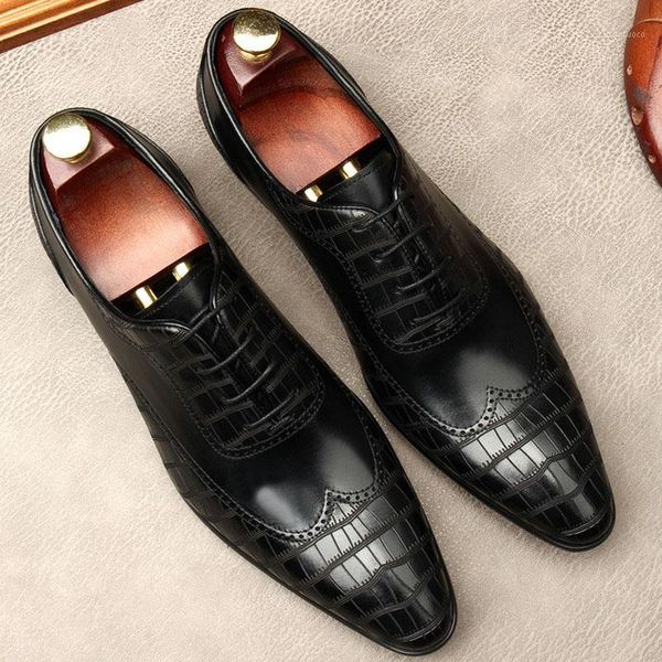 calf leather oxfords classic men shoe for wedding pointed business office gents suits formal social black1, Black
calf leather oxfords classic men shoe for wedding pointed business office gents suits formal social black1, Black