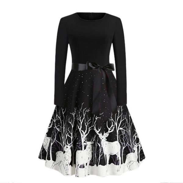 #60 christmas print sequin patchwork long sleeve dress deer skater party dresses elegant vintage dress vestido de mujer, Black;gray
#60 christmas print sequin patchwork long sleeve dress deer skater party dresses elegant vintage dress vestido de mujer, Black;gray