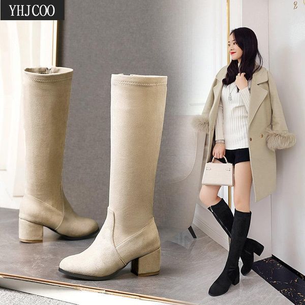 2020 женщины boots высокое качество zipper колено высокие сапоги длинные колено для женщин широкий теленок на каблуках sexy квадратный каблу, Black
2020 женщины boots высокое качество zipper колено высокие сапоги длинные колено для женщин широкий теленок на каблуках sexy квадратный каблу, Black