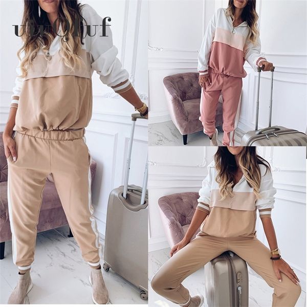 ankle length pants casual women' s sports suit female tracksuit autumn winter sportswear spliced hoodies sweatshirt lj201012, Gray
ankle length pants casual women' s sports suit female tracksuit autumn winter sportswear spliced hoodies sweatshirt lj201012, Gray