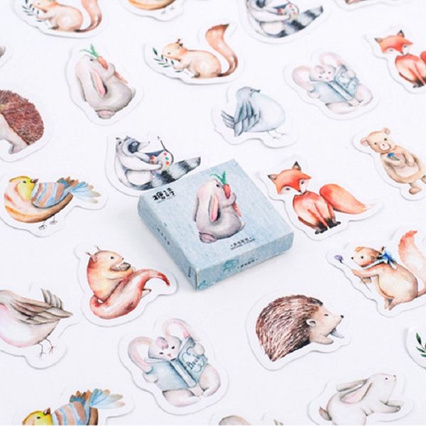 45Pcs/lot Cute Forest Animals Decoration Adhesive Stickers DIY Cartoon Stickers Diary Sticker Scrapbook Stationery Label Sticker
45Pcs/lot Cute Forest Animals Decoration Adhesive Stickers DIY Cartoon Stickers Diary Sticker Scrapbook Stationery Label Sticker