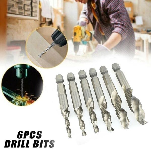 m3-m10 screw tap drill bits hss taps woodworking metric combination bit high speed steel titanium 1/4" in quick change hex
m3-m10 screw tap drill bits hss taps woodworking metric combination bit high speed steel titanium 1/4" in quick change hex