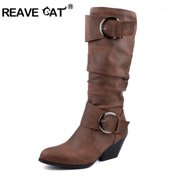 boots reave cat large size 34- 48 retro block heels knee round toe buckle zipper shoes autumn winter westernbooties black brown1
boots reave cat large size 34- 48 retro block heels knee round toe buckle zipper shoes autumn winter westernbooties black brown1