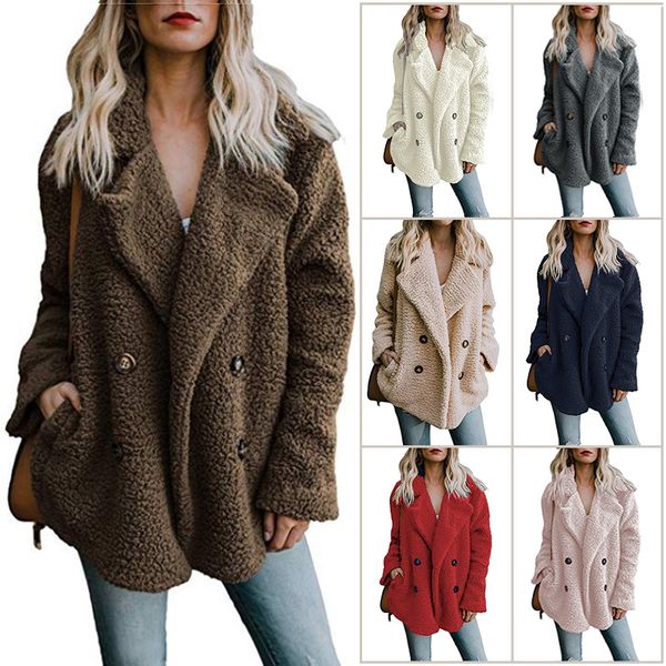 women winter warm faux fur coat long sleelve cardigan boyfriend shearling fuzzy jacket coat with pockets s-5xl fs9118, Black
women winter warm faux fur coat long sleelve cardigan boyfriend shearling fuzzy jacket coat with pockets s-5xl fs9118, Black
