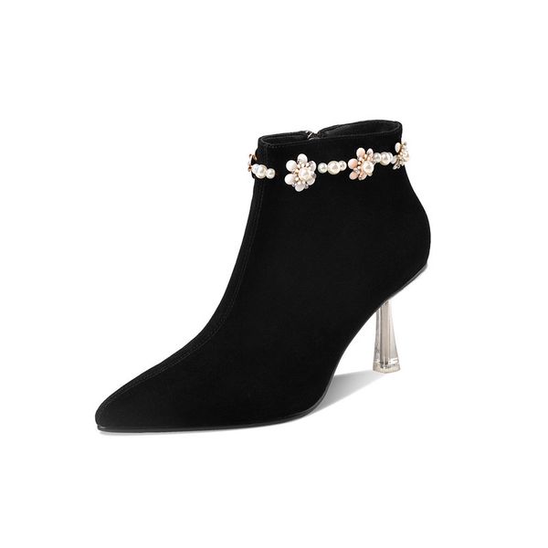 suede leather bowties ankle boots pointed toe thin high heels night club dress shoes black woman ankle boots
suede leather bowties ankle boots pointed toe thin high heels night club dress shoes black woman ankle boots