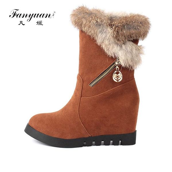 fanyuan new russia winter snow boots thick fur inside platform shoes woman wedges heel women ankle boots female shoes size 33-44, Black
fanyuan new russia winter snow boots thick fur inside platform shoes woman wedges heel women ankle boots female shoes size 33-44, Black
