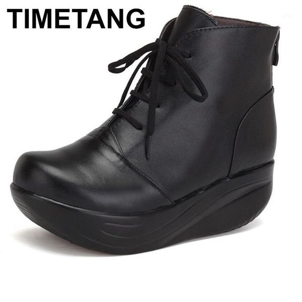 timetang solid black women boots lace up genuine leather winter boots warm wedges platform swing shoes big size short shoes1
timetang solid black women boots lace up genuine leather winter boots warm wedges platform swing shoes big size short shoes1