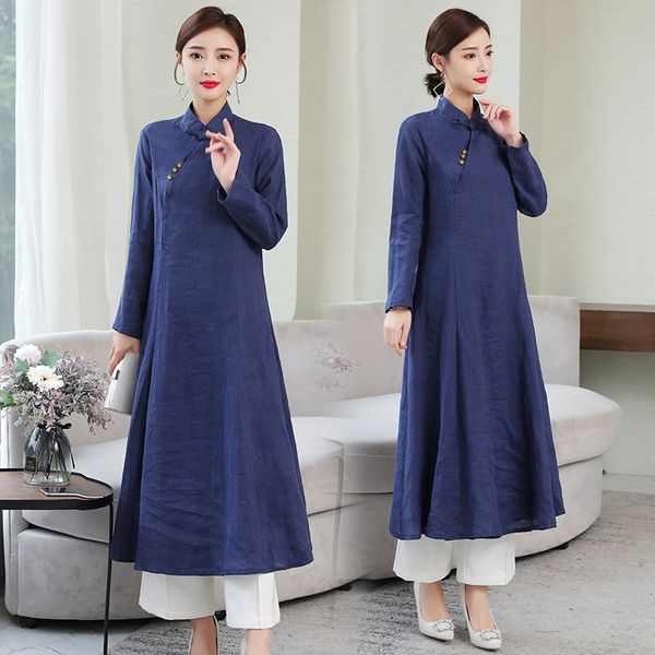 autumn and winter new national style qipao literary cotton hemp tea zen skirt cheongsam skirtnational cheongsam skirt dress long dress 5fj3m, Black;gray
autumn and winter new national style qipao literary cotton hemp tea zen skirt cheongsam skirtnational cheongsam skirt dress long dress 5fj3m, Black;gray