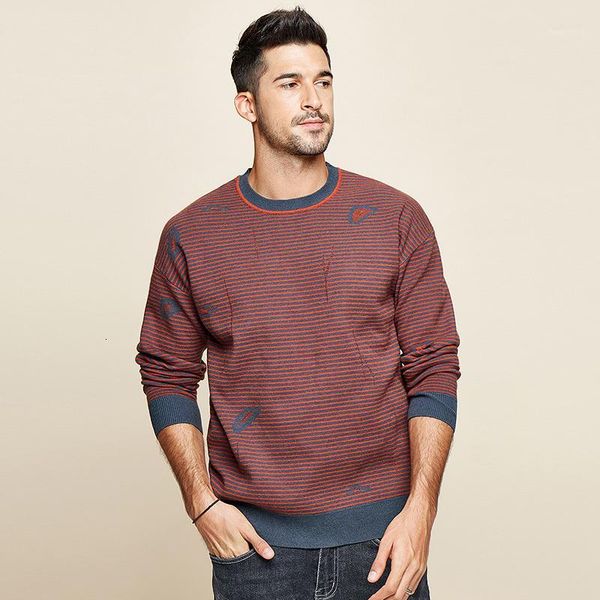 kuegou 2020 autumn striped red pattern sweater men pullover casual jumper for male brand knitted korean new style clothes 125081, White;black
kuegou 2020 autumn striped red pattern sweater men pullover casual jumper for male brand knitted korean new style clothes 125081, White;black