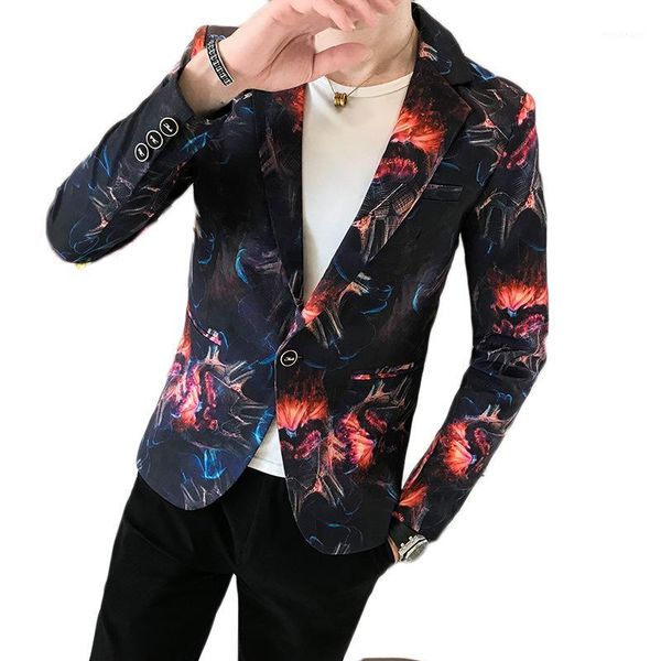 2020 men's four seasons wear new printed casual suit youth fashion slim flower blazer1, White;black
2020 men's four seasons wear new printed casual suit youth fashion slim flower blazer1, White;black