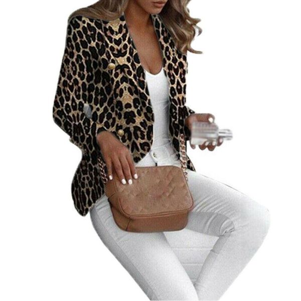 women's suits & blazers leopard print long sleeve slim fit blazer suit business coat womens jacket office lady ladies, White;black
women's suits & blazers leopard print long sleeve slim fit blazer suit business coat womens jacket office lady ladies, White;black
