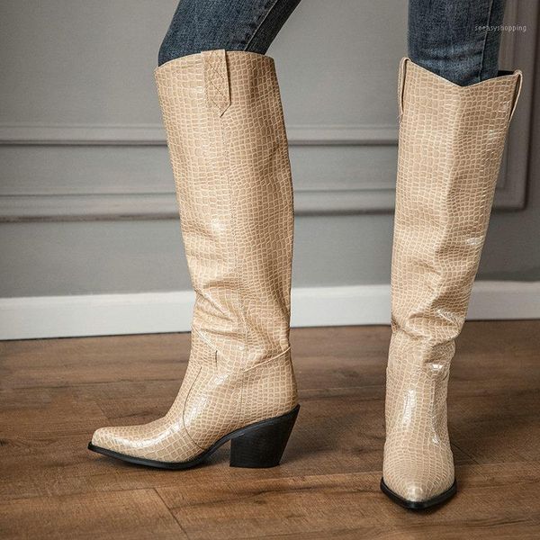2020 big size 43 autumn winter cowboy western boots woman high heels casual shoes pointed toe concise knee high boots women1, Black
2020 big size 43 autumn winter cowboy western boots woman high heels casual shoes pointed toe concise knee high boots women1, Black