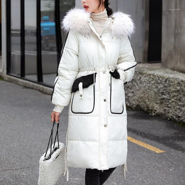 2020 winter women jacket long hooded patchwork fur collar female coat warm outwear womens parka manteau femme hiver1, Black
2020 winter women jacket long hooded patchwork fur collar female coat warm outwear womens parka manteau femme hiver1, Black