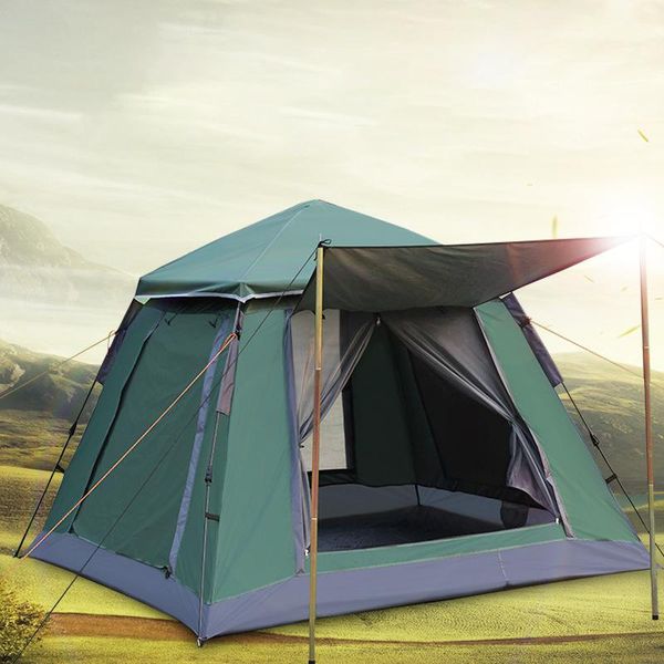 tents and shelters 4-5 person quick opening camping tent outdoor automatic 215*215*165cm double layer summer large family party travel
tents and shelters 4-5 person quick opening camping tent outdoor automatic 215*215*165cm double layer summer large family party travel