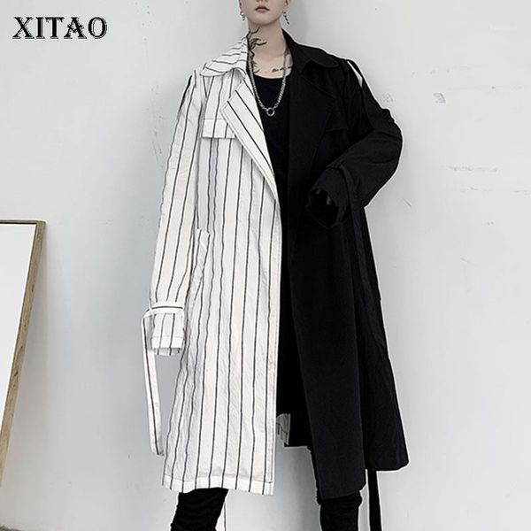 xitao occident style trench coat for women stripe splicing streetwear plus size windbreaker fashion spring new long dmy24591, Tan;black
xitao occident style trench coat for women stripe splicing streetwear plus size windbreaker fashion spring new long dmy24591, Tan;black