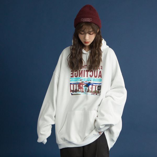 cotton lazy style loose korean jacket sweater pullover chic hooded pullover student thin fashion spring autumn sweater girl 2a7hg, Black
cotton lazy style loose korean jacket sweater pullover chic hooded pullover student thin fashion spring autumn sweater girl 2a7hg, Black