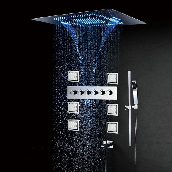 luxurious large rain shower systems led shower set recessed waterfall shower head bathroom faucets bath mixer tap thermostatic
luxurious large rain shower systems led shower set recessed waterfall shower head bathroom faucets bath mixer tap thermostatic