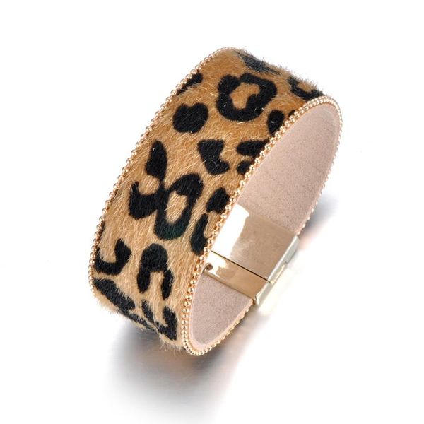 charm bracelets lokaer wholesale fashion leather bracelet horse hair leopard print magnet buckle for women gift wrbr015, Golden;silver
charm bracelets lokaer wholesale fashion leather bracelet horse hair leopard print magnet buckle for women gift wrbr015, Golden;silver