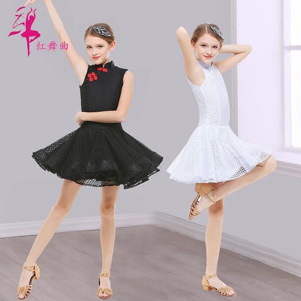 girls latin dancing dress female latin dance costumes children sleeve in the children's satin dress costume d-07191, Black;red
girls latin dancing dress female latin dance costumes children sleeve in the children's satin dress costume d-07191, Black;red