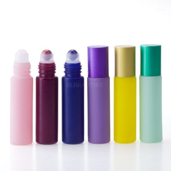 storage bottles & jars 100pcs/lot 10ml natural jade stone ball roll on bottle colorful macaron frosted glass essential oil jar wholesale1
storage bottles & jars 100pcs/lot 10ml natural jade stone ball roll on bottle colorful macaron frosted glass essential oil jar wholesale1