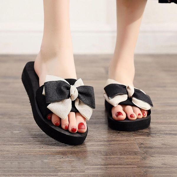 women summer sandals shoes fashion bowknot designer flip flops women luxury 2020 brand sandals genuine leather flat shoes woman, Black
women summer sandals shoes fashion bowknot designer flip flops women luxury 2020 brand sandals genuine leather flat shoes woman, Black