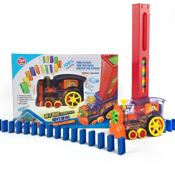 80pcs train electric domino model magical automatic set game building blocks car truck vehicle stacking for kid gift
80pcs train electric domino model magical automatic set game building blocks car truck vehicle stacking for kid gift
