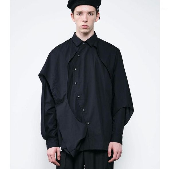 xs-6xl new 2020 men's clothing hair stylist four seasons fashion twisted deconstructed shirt plus size stage costumes1, White;black
xs-6xl new 2020 men's clothing hair stylist four seasons fashion twisted deconstructed shirt plus size stage costumes1, White;black