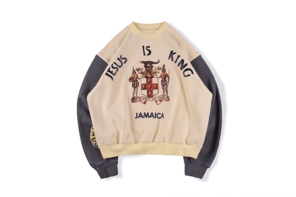 tspeo pullover west kanye is king jamaica album peripheral limit stitching album pullover jesus sweater mn7mj, Black
tspeo pullover west kanye is king jamaica album peripheral limit stitching album pullover jesus sweater mn7mj, Black