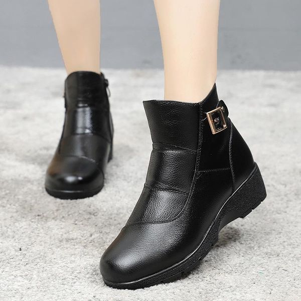 boots oukahui classic black winter genuine leather ankle for women 2021 flat low heel buckle round toe warm plush ladies
boots oukahui classic black winter genuine leather ankle for women 2021 flat low heel buckle round toe warm plush ladies