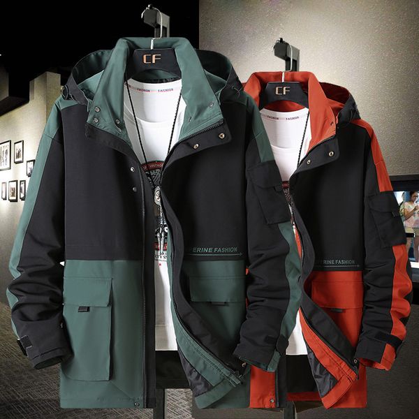 2021 new men's hooded plus size oversized jacket retro pocket casual spring male coat colorblock 9xl 10xl jpma gefr, Black;brown
2021 new men's hooded plus size oversized jacket retro pocket casual spring male coat colorblock 9xl 10xl jpma gefr, Black;brown