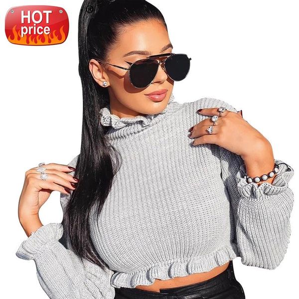 svokor turtleneck ruffles knitted sweaters women fashion long sleeve pullovers casual autumn cropped jumper 2019 solid sweater #5w12, White
svokor turtleneck ruffles knitted sweaters women fashion long sleeve pullovers casual autumn cropped jumper 2019 solid sweater #5w12, White