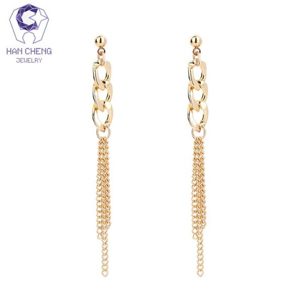 dangle & chandelier hancheng fashion charm chain tassel golden plated hanging long drop earrings for women jewelry brincos bijoux, Silver
dangle & chandelier hancheng fashion charm chain tassel golden plated hanging long drop earrings for women jewelry brincos bijoux, Silver