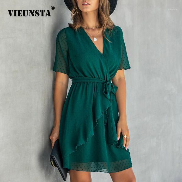 2020 spring summer dress women v-neck short sleeve ruffle party dress ladies polka dot print sashes tied bow mini 2xl1, Black;gray
2020 spring summer dress women v-neck short sleeve ruffle party dress ladies polka dot print sashes tied bow mini 2xl1, Black;gray