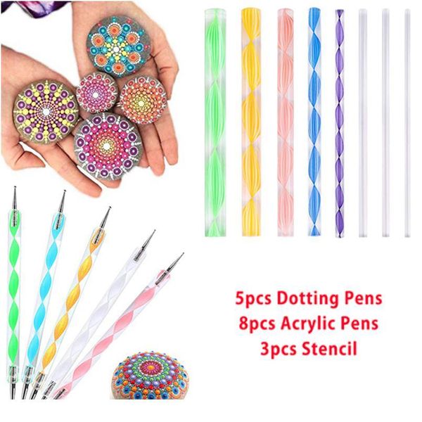 16pcs/set mandala dotting tools painting stencils diy stone embossing starter drawing stylus pens qylbjy, Silver
16pcs/set mandala dotting tools painting stencils diy stone embossing starter drawing stylus pens qylbjy, Silver