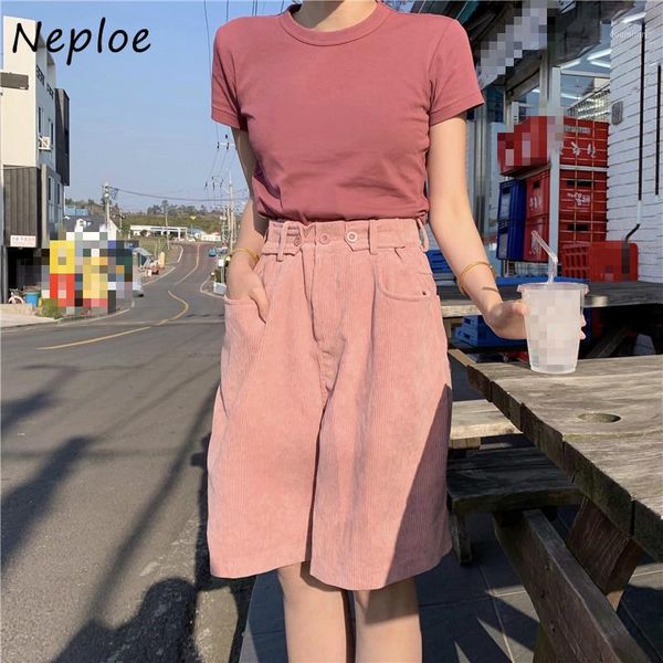neploe 2020 summer new women shorts high waist solid color corduroy straight short pants female korean casual fashion bottoms1, White;black
neploe 2020 summer new women shorts high waist solid color corduroy straight short pants female korean casual fashion bottoms1, White;black