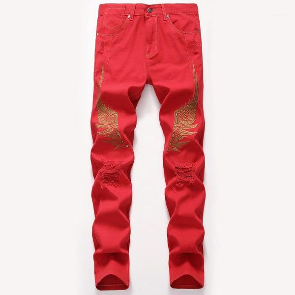 men's jeans 2021 fashion ripped men embroidered pants clothes jean homme brand distressed denim pant biker masculino1, Blue
men's jeans 2021 fashion ripped men embroidered pants clothes jean homme brand distressed denim pant biker masculino1, Blue