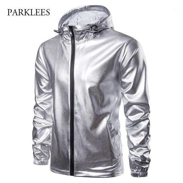 shiny sliver coated metallic hooded jacket men 2018 dj nightclub stage party jacket coat male hip hop streetwear veste homme 2xl1, Black;brown
shiny sliver coated metallic hooded jacket men 2018 dj nightclub stage party jacket coat male hip hop streetwear veste homme 2xl1, Black;brown