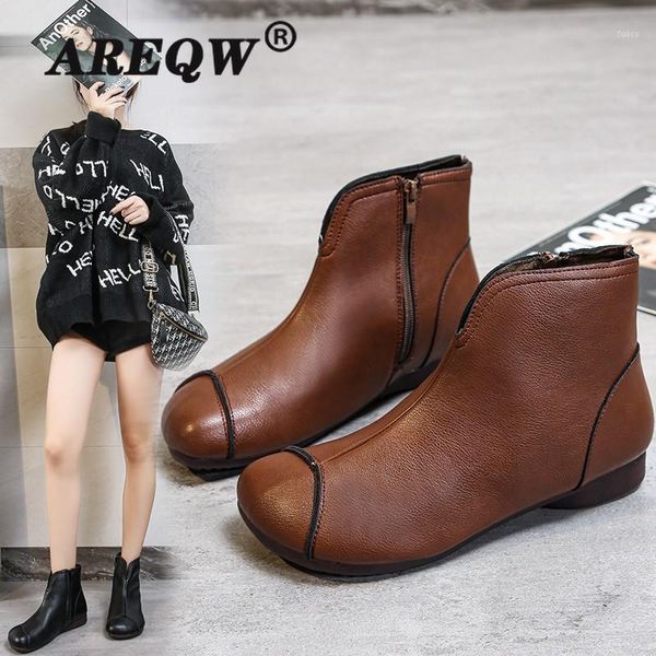 boots autumn winter women 2021 pu leather ankle flats snow zipper round toe punk ladies shoes1, Black
boots autumn winter women 2021 pu leather ankle flats snow zipper round toe punk ladies shoes1, Black