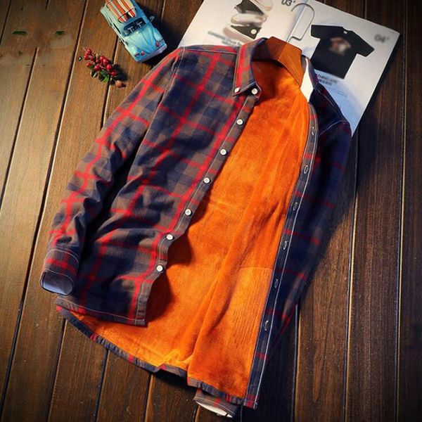 men's casual shirts mens winter plaid flannel long sleeve dress camisa social masculina thick warm fleece cotton shirt chemise homme, White;black
men's casual shirts mens winter plaid flannel long sleeve dress camisa social masculina thick warm fleece cotton shirt chemise homme, White;black