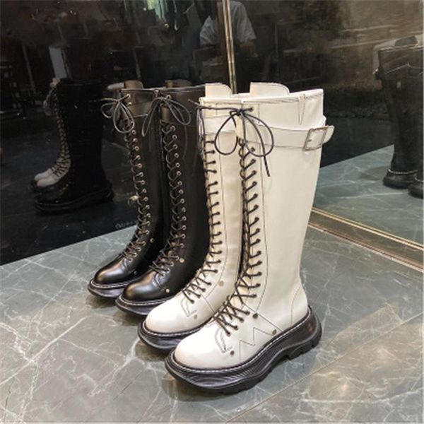 женщины boots зима из натуральной кожи за-колено plats сапоги zip узелок гот dark женский тапки brand high street обувь, Black 
женщины boots зима из натуральной кожи за-колено plats сапоги zip узелок гот dark женский тапки brand high street обувь, Black
