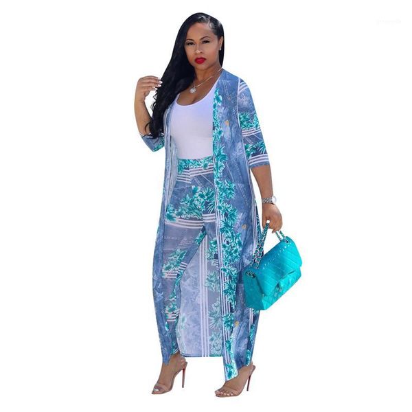 women two piece sets 2020 ladies long cardigans and pants set fashion flower print two piece outfits autumn summer women set1, White
women two piece sets 2020 ladies long cardigans and pants set fashion flower print two piece outfits autumn summer women set1, White