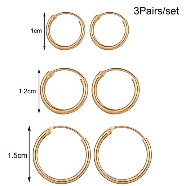 new vintage silver gold black color mini circle earrings for women men hiphop punk geometric round earring christmas gifts 3 pairs/set hz, Golden;silver
new vintage silver gold black color mini circle earrings for women men hiphop punk geometric round earring christmas gifts 3 pairs/set hz, Golden;silver
