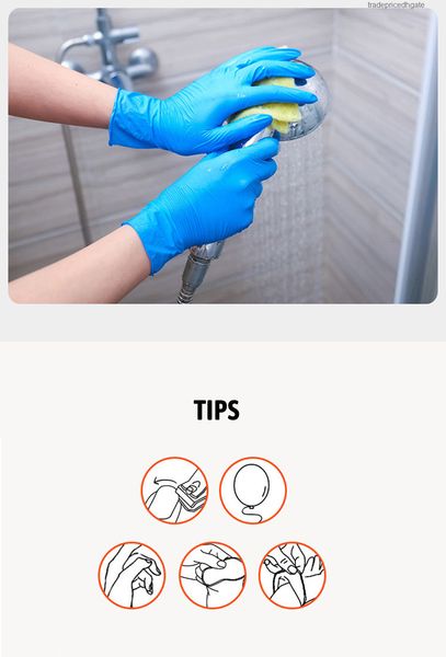 disposable pieces / 100 50 nitrile pairs of antistatic and waterproof protective gloves, latex cleaning thin plastic gloves 17
disposable pieces / 100 50 nitrile pairs of antistatic and waterproof protective gloves, latex cleaning thin plastic gloves 17