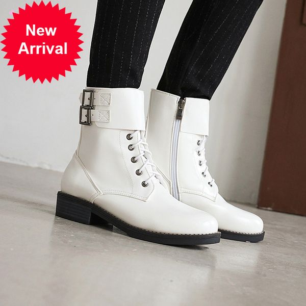 2021 the new casual-style round-toe ankle fashion lace buckle black-brown zipper low-heel thick motorcycle boots women's shoes 6u2h
2021 the new casual-style round-toe ankle fashion lace buckle black-brown zipper low-heel thick motorcycle boots women's shoes 6u2h