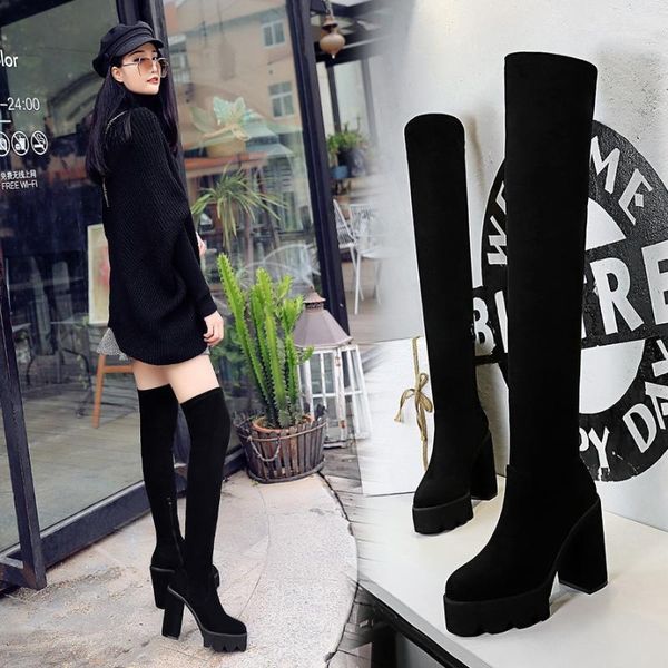 boots fashion thigh high platform knee shoes warm winter women fetish heels snow1, Black
boots fashion thigh high platform knee shoes warm winter women fetish heels snow1, Black