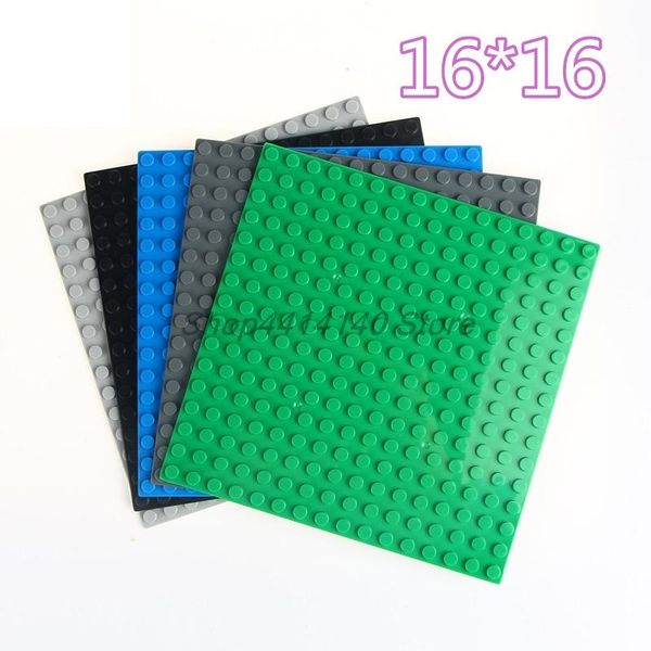 одно 16x16 точек опорные плиты dot односторонняя фундаментные плиты пластиковые кирпичи compatible brand building blocks игрушки для детей д