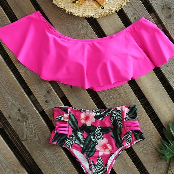 bikini set high waist swimwear women striped biquini ruffled swim bathing suit white blue swimsuit vintage bikinis t200114, White;black
bikini set high waist swimwear women striped biquini ruffled swim bathing suit white blue swimsuit vintage bikinis t200114, White;black