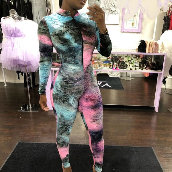 anjamanor tie dye print jumpsuit party club wear front zipper long sleeve bodycon one piece romper gym clothing d41-ae84 t200701, Black;white
anjamanor tie dye print jumpsuit party club wear front zipper long sleeve bodycon one piece romper gym clothing d41-ae84 t200701, Black;white
