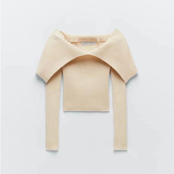 2020 new women fitted knit exposed shoulders casual chic female elastic slim-fit knitted 1, White
2020 new women fitted knit exposed shoulders casual chic female elastic slim-fit knitted 1, White