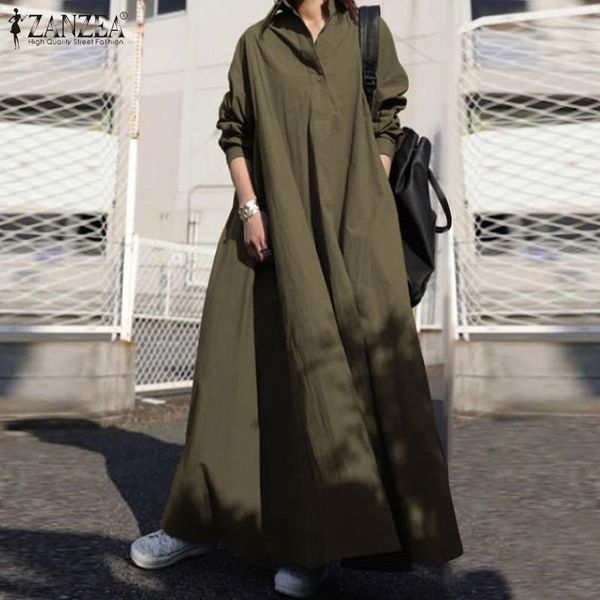 zanzea autumn stylish women vintage long sleeve loose sundress 2020 casual long maxi dress kaftan femme solid party vestido robe y0118, Black;gray
zanzea autumn stylish women vintage long sleeve loose sundress 2020 casual long maxi dress kaftan femme solid party vestido robe y0118, Black;gray